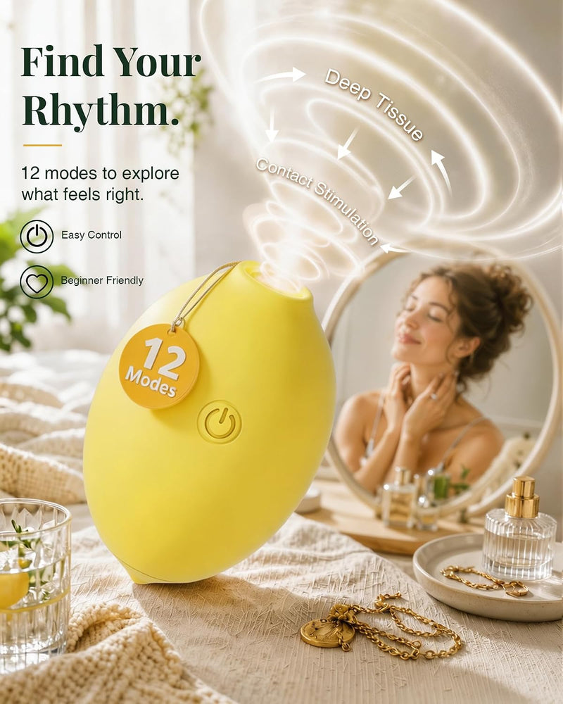 Lemon personal massager with 12 modes