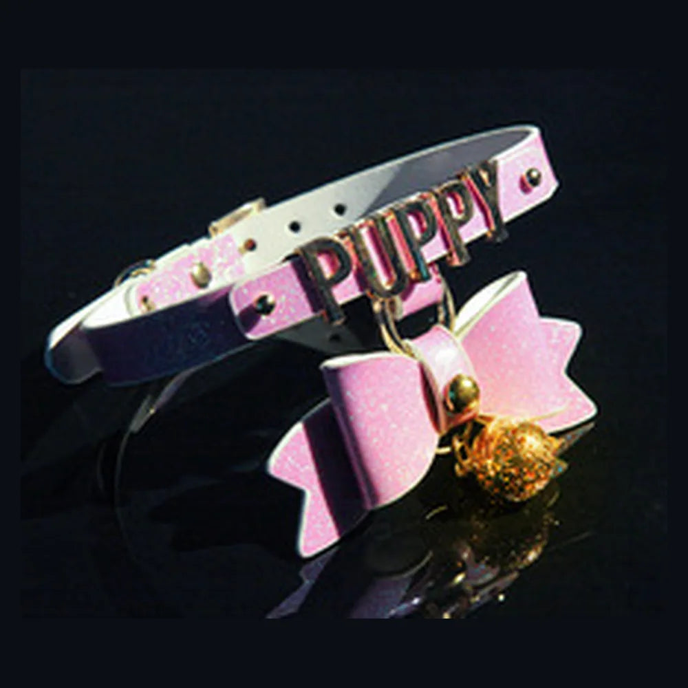 Glow Puppy Bow Puppy Play Collar with Leash - product image 5
