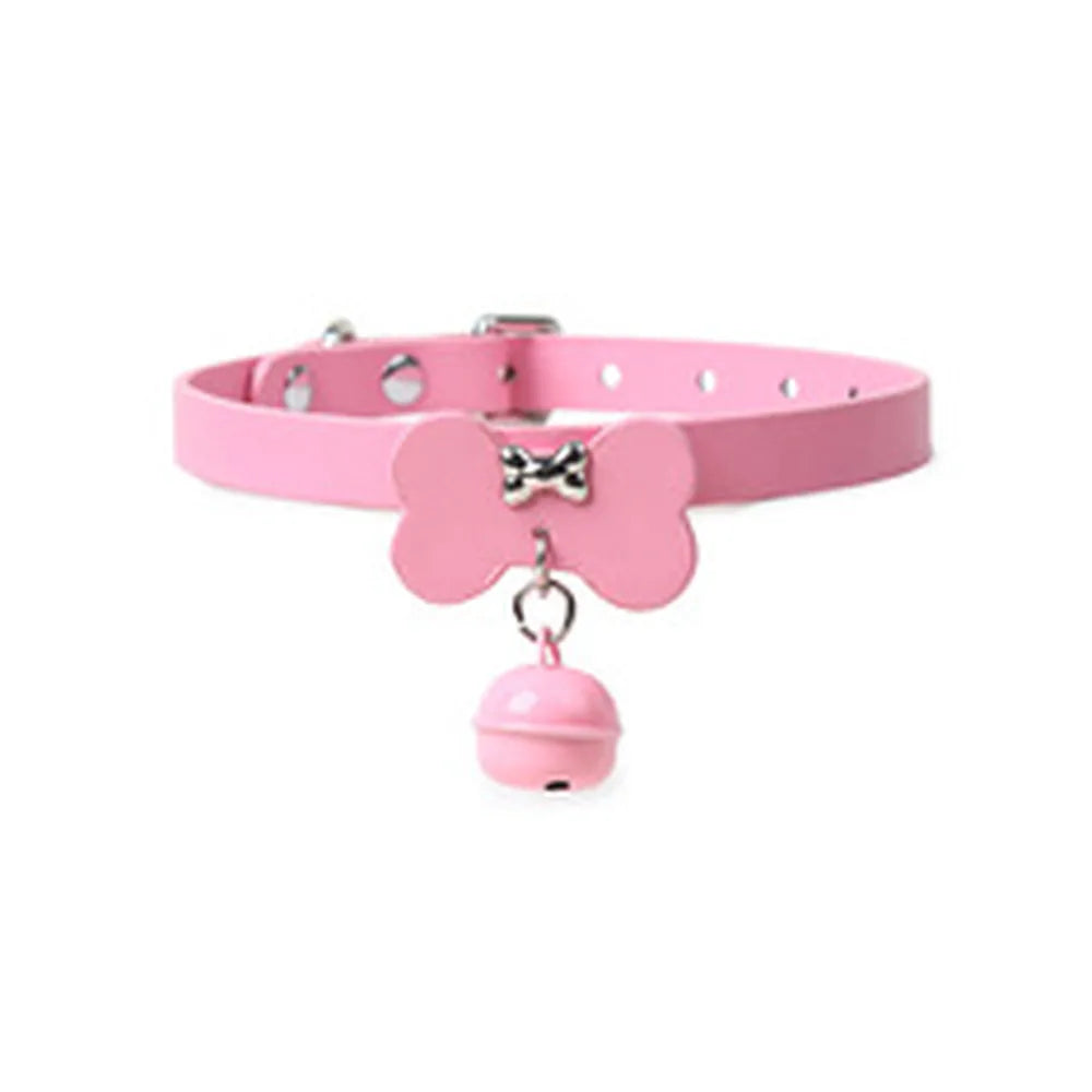 Bone-Tag Bell Pet Play Collar with Leash - product image 5