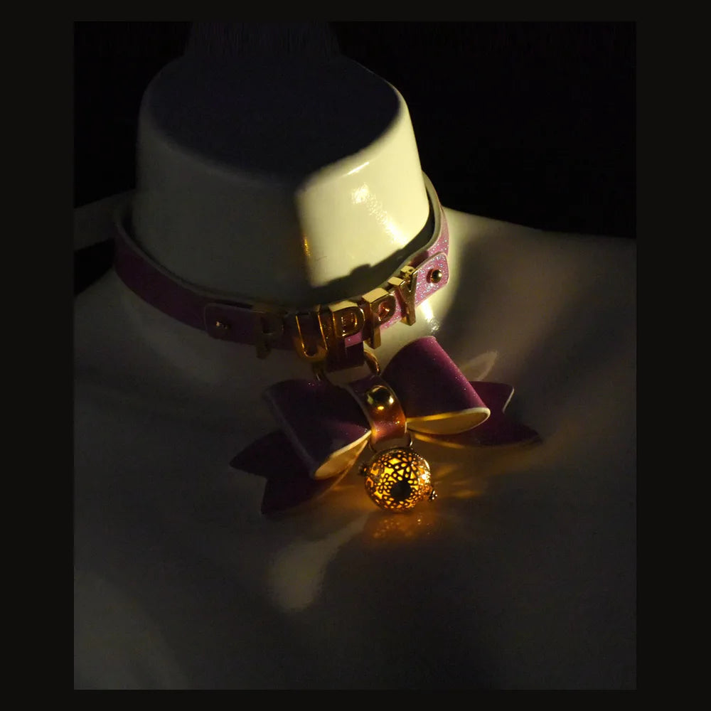 Glow Puppy Bow Puppy Play Collar with Leash - product image 9