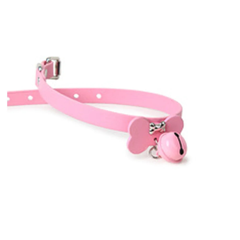 Bone-Tag Bell Pet Play Collar with Leash - product image 2
