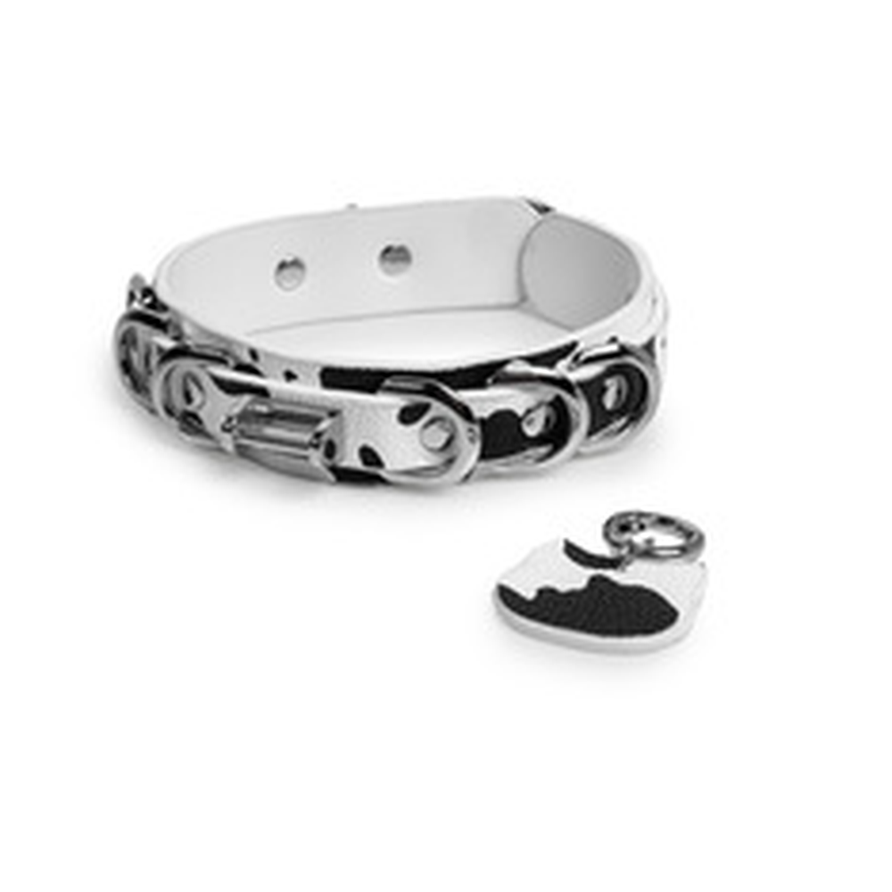 Cow-Print Cat-Tag Kitten Pet Play Collar with Leash - product image 3