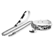 Cow-Print Cat-Tag Kitten Pet Play Collar with Leash - product image 1