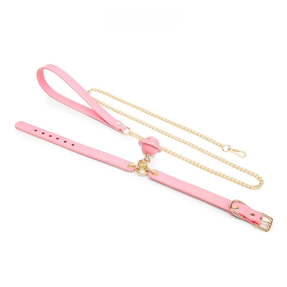 Puppy Bell Pet Play Collar with Leash - product image 4