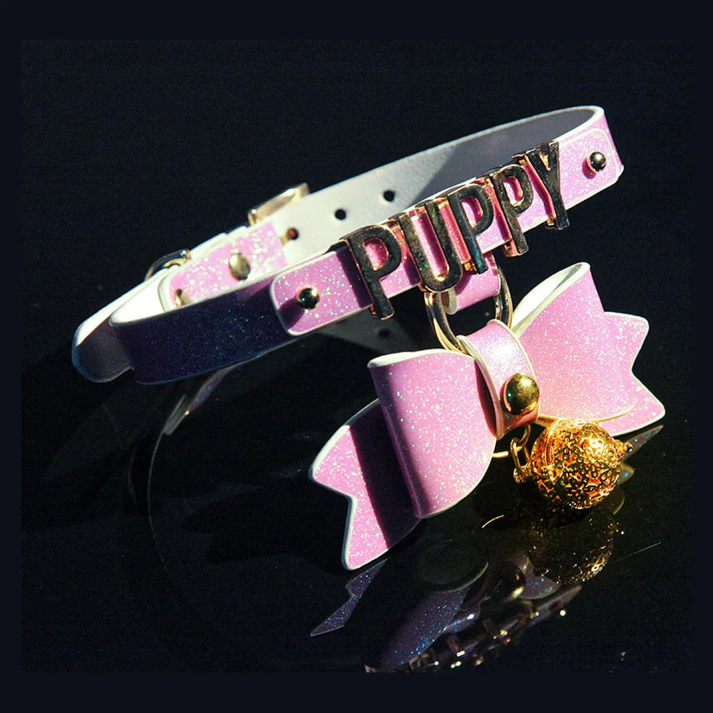 Glow Puppy Bow Puppy Play Collar with Leash - product image 15