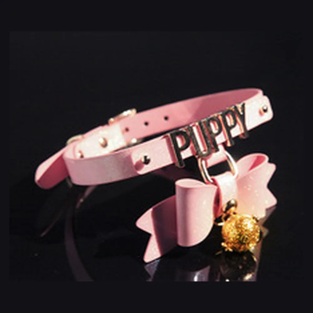 Glow Puppy Bow Puppy Play Collar with Leash - product image 1