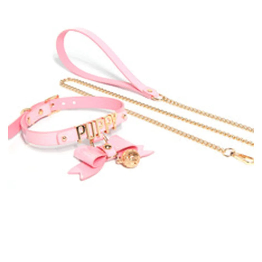 Glow Puppy Bow Puppy Play Collar with Leash - product image 8