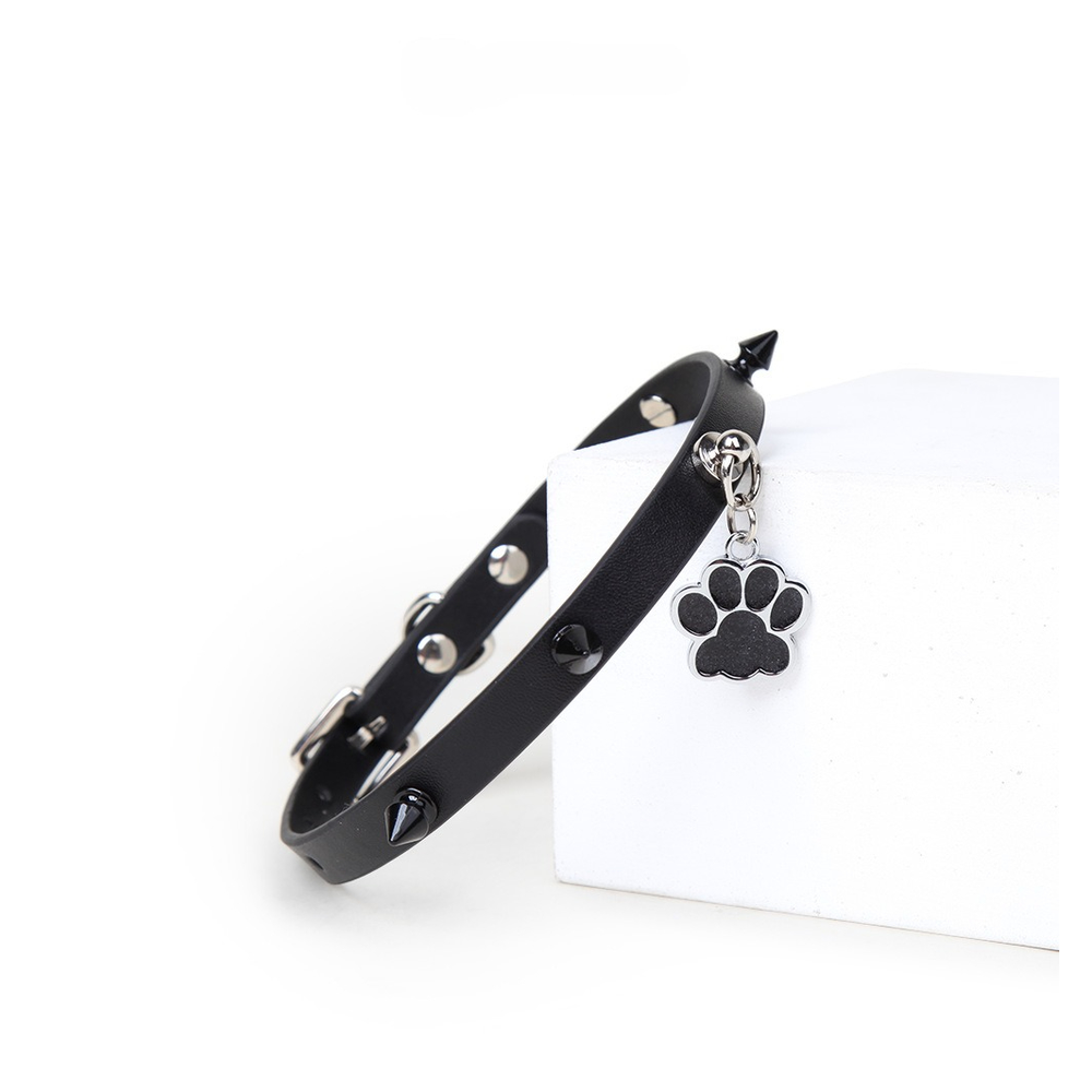 Spiked Paw-Tag Pet Play Collar with Leash - product image 6