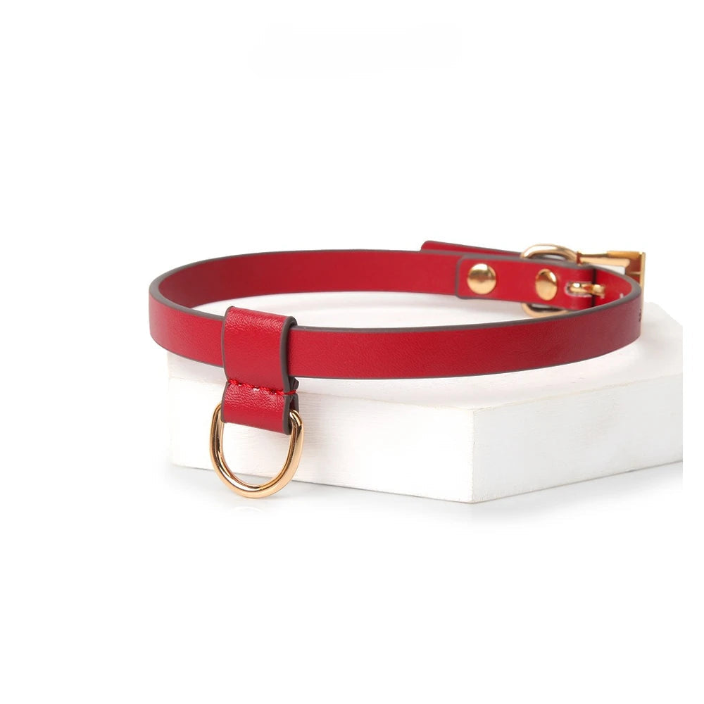 Bow Heart Pendant Submissive Necklace Collar with Leash - product image 8